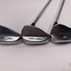 Titleist Vokey SM8 Tour Chrome Wedge Set 52* 8 | 56* 8 | 60* 12 Wedge LH Midsize