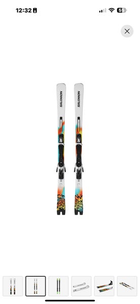 Unisex 2025 Salomon Addikt Pro 76 156 cm All Mountain Skis With Bindings Max Din 12 (New)