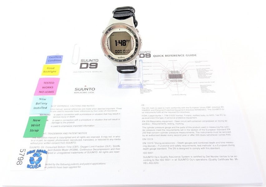 SUUNTO D9 Titanium Scuba Dive Wrist Watch Computer Wireless Trimix Oxygen Nitrox