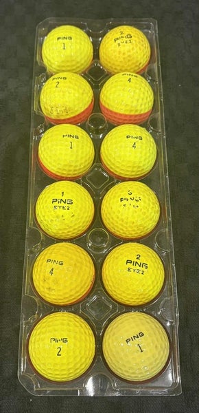 Set of 12 Ping Collector Golf Balls