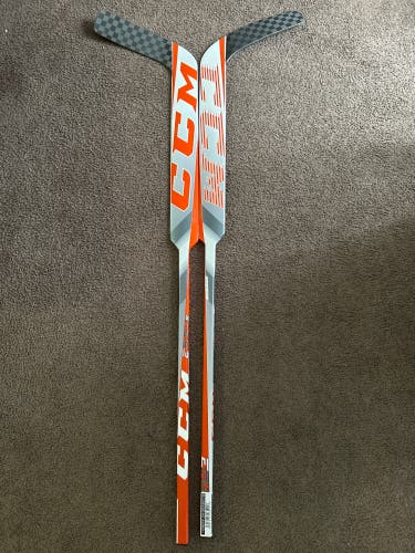 John Gibson 2 pack Senior CCM EFLEX 5 Pro Regular Goalie Stick 26" Paddle Pro Stock (New)