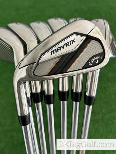 LH Callaway Mavrik Iron Set 5-A / True Temper Elevate 95 Regular