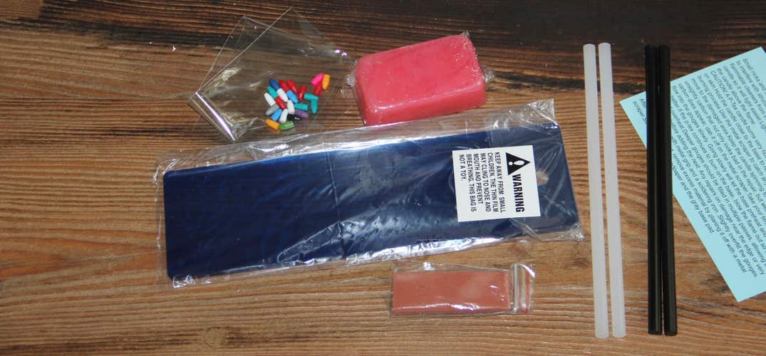 Ski snowboard Tuning Accessories PTEX, 25 plugs, Scraper , wax ,stone , p-tex 4pc