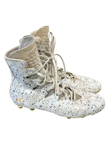 Used Under Armour ICON Adult FB Cleats White Senior 12 11862-S000091503