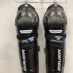 Used Bauer BAUER X SHIN GUARD Intermediate Shin Guards Black 14" 11851-S000039458