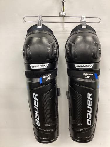 Used Bauer BAUER X SHIN GUARD Intermediate Shin Guards Black 14" 11851-S000039458