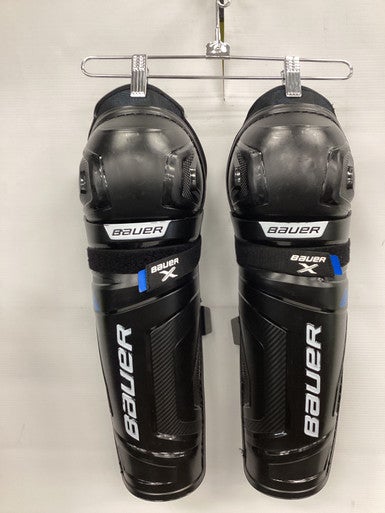Used Bauer BAUER X SHIN GUARD Intermediate Shin Guards Black 14" 11851-S000039458