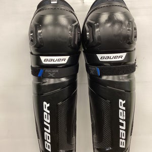 Used Bauer BAUER X SHIN GUARD Senior Shin Guards Black 15" 11851-S000039457