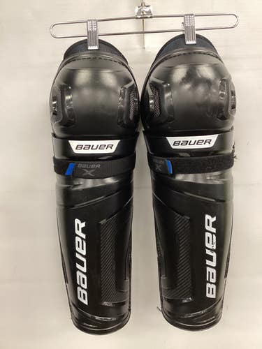 Used Bauer BAUER X SHIN GUARD Senior Shin Guards Black 15" 11851-S000039457