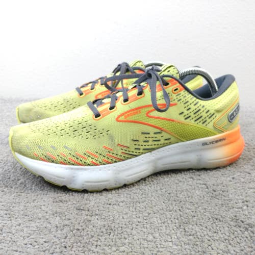Brooks Glycerin 20 Mens Size 10 Road Running Shoes Yellow Low Top 1103821D725