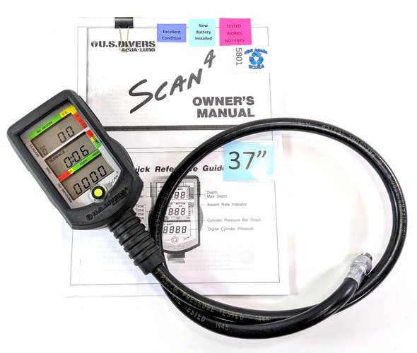 US Divers Aqua Lung Scan 4 Imperial Scuba Computer Console Air Integrated  #5801