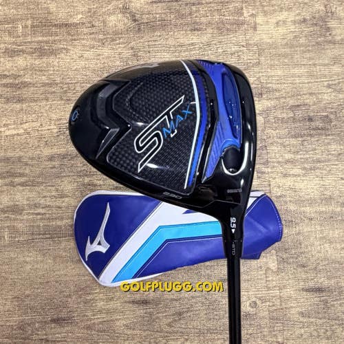 9.5 Driver- Mizuno ST Max 230 w/ Headcover / HZRDUS, Extra Stiff Flex (2446)