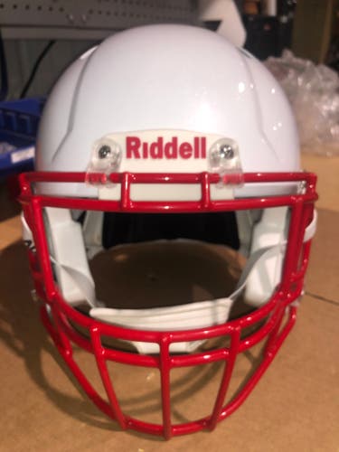 USED RIDDELL SPEED ADULT HELMET - LARGE - METALLIC WHITE