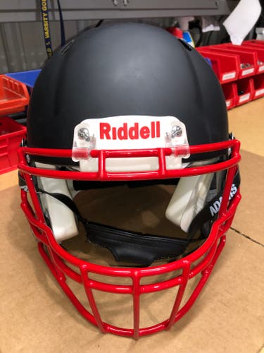 USED RIDDELL SPEED ADULT HELMET - LARGE - FLAT BLACK