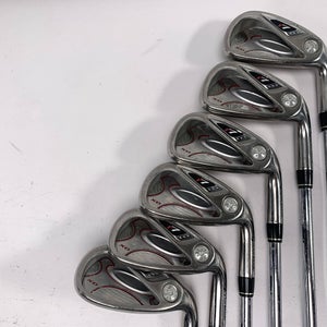 TaylorMade R7 XD Iron Set 5-PW+SW T-Step 90 Uniflex Steel Mens RH No 9 iron