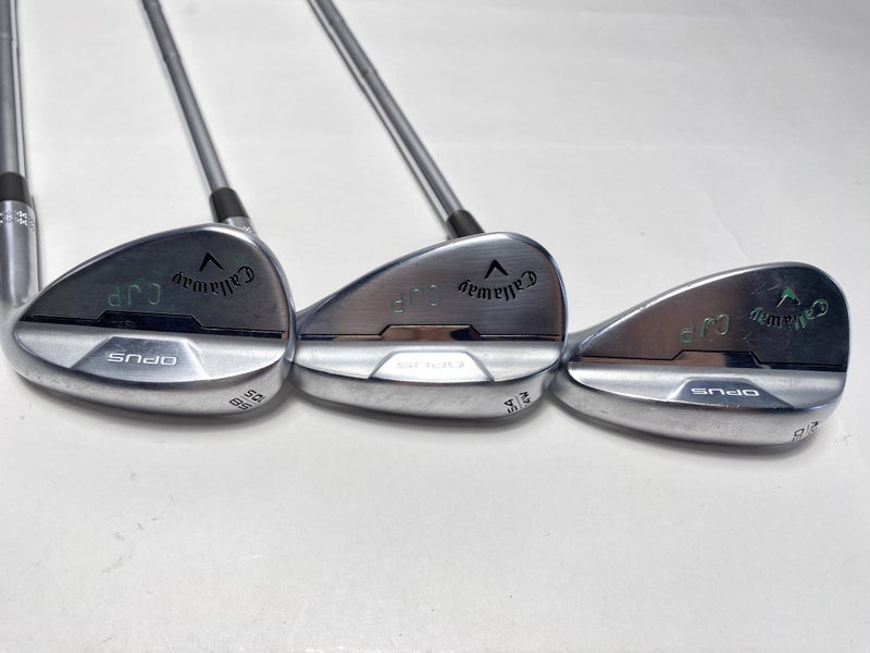 Callaway Opus Brushed Chrome Wedge Set 50* 12 | 54* 14 | 58* 10  DG Mid 115g RH