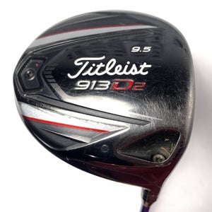 Titleist 913 D2 Driver 9.5* Diamana S+62x5ct 62g Stiff Graphite Mens RH