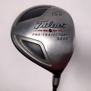 Titleist 980 F Strong 3 Fairway Wood 15* Speeder Stiff Graphite Mens RH