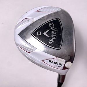 Callaway Razr X White 3 Fairway Wood 15* Grafalloy Pro Launch Ladies RH