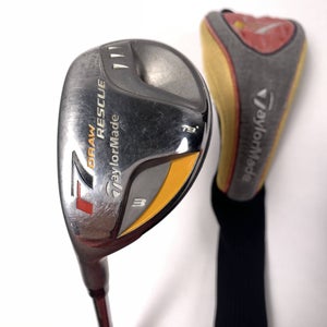 TaylorMade R7 Draw 3 Hybrid 19* T-Step 90 Stiff Steel Mens LH HC
