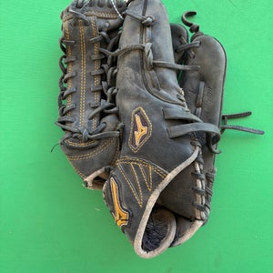 Black Mizuno MVP Prime RH Outfield Softball Glove 12.75"