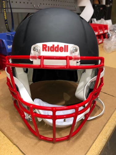 USED RIDDELL SPEED ADULT HELMET - LARGE - FLAT BLACK