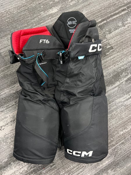 Black Senior Large CCM Jetspeed ft6 Hockey Pants (Used)
