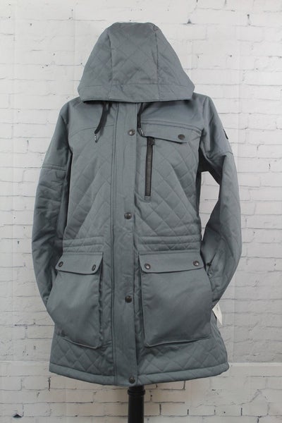 Ride Madison Snowboard Jacket Women's Medium Cement Gray New