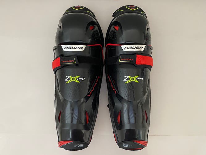 New Senior Bauer Vapor 2X Pro Shin Pads 15" guards