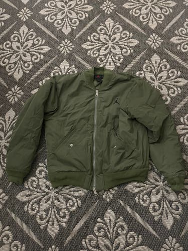 Men’s large Jordan Bomber Jacket army green (New)