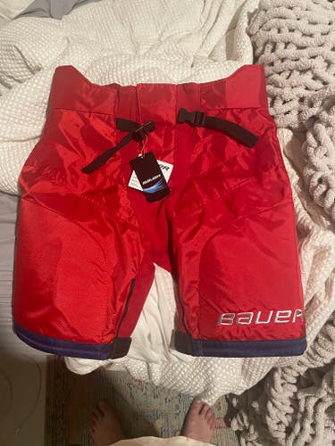 Red Large Bauer Supreme TotalOne NXG Pant Shell Pro Stock (New)
