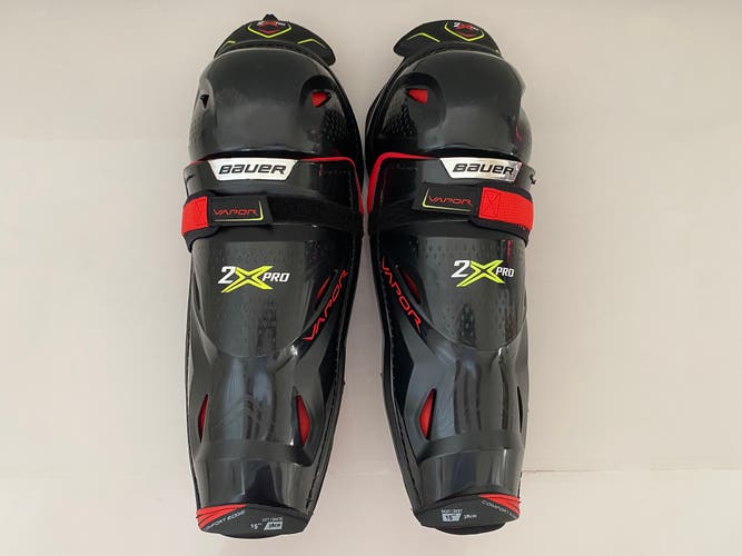 Pro Stock Bauer Vapor 2X Pro Shin Pads 15" guards