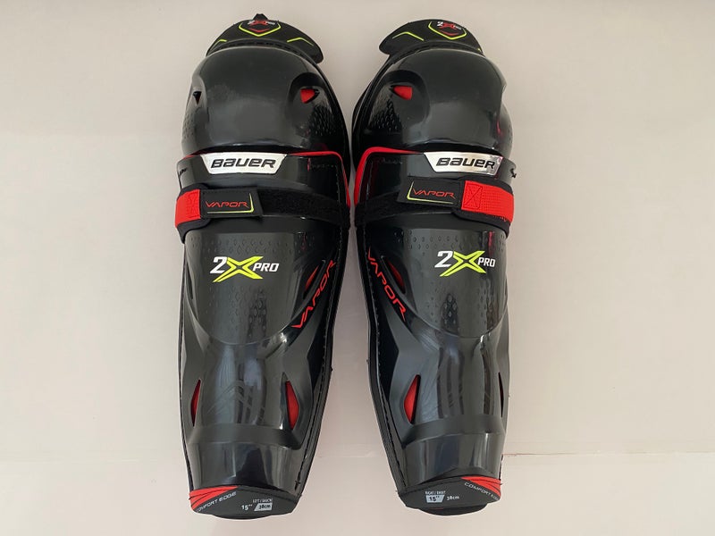 Pro Stock Bauer Vapor 2X Pro Shin Pads 15" guards