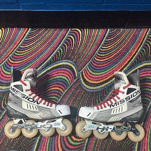 Mission Inhaler AC4 Inline Skates Regular Width Size 9 - Great Condition!
