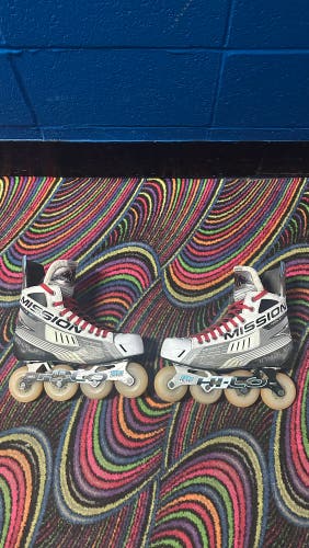 Mission Inhaler AC4 Inline Skates Regular Width Size 9 - Great Condition!