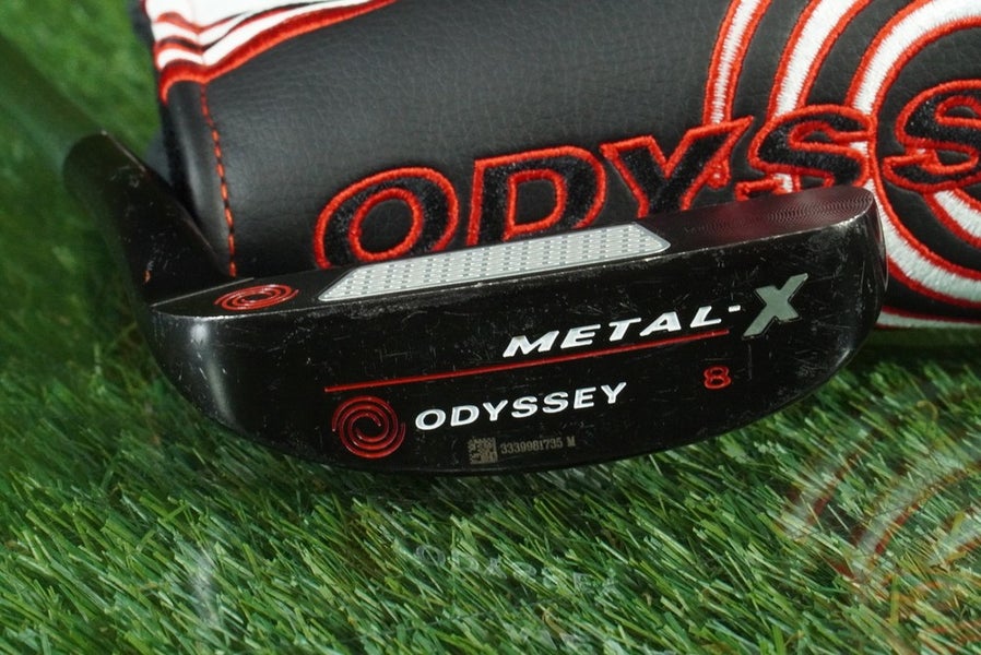 ODYSSEY METAL-X 8 PUTTER BLADE 37" TRUE TEMPER HEEL SHAFTED NAPA LH & HEADCOVER