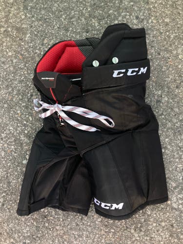 Black Junior XL CCM JetSpeed FT1 Hockey Pants (Used)