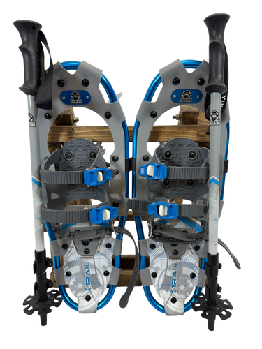 21" Yukon Charlie Trail Snowshoes W/ Trekking Poles