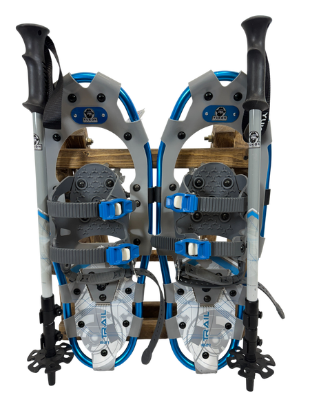 21" Yukon Charlie Trail Snowshoes W/ Trekking Poles