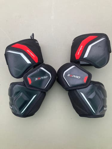 Intermediate Large Bauer Vapor 3X Pro Elbow Pads (Used)