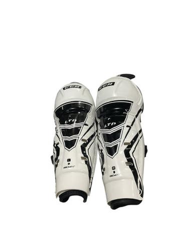 Used CCM LTP Intermediate Shin Guards White 11" 11834-S000042302