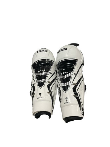 Used CCM LTP Intermediate Shin Guards White 11" 11834-S000042302
