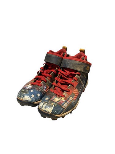 Used Under Armour BRYCE HARPER BB CLEATS BB/SB Cleats White/Red/Navy Junior 02 11834-S000042271