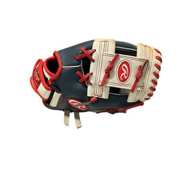 Used Rawlings PLAYER SERIES BB/SB Glove LH Throw White/Red/Navy 11" 11834-S000042270