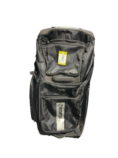Used Worth BLK WHEELED BAG BB/SB Player Wheeled Bag Black 11834-S000042246