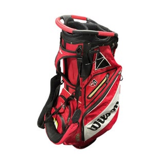 Used Wilson STAFF STAND BAG Mens Stand Bag Red 11834-S000042233