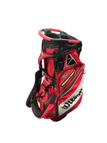 Used Wilson STAFF STAND BAG Mens Stand Bag Red 11834-S000042233