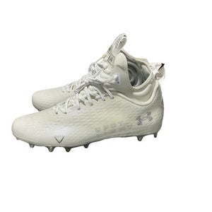 Used Under Armour Adult FB Cleats White Senior 13 11834-S000042231