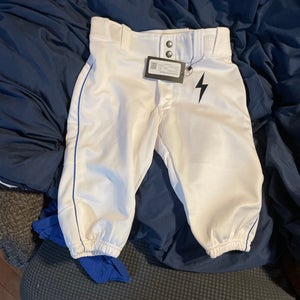 White Unisex Youth Game Pants (New)