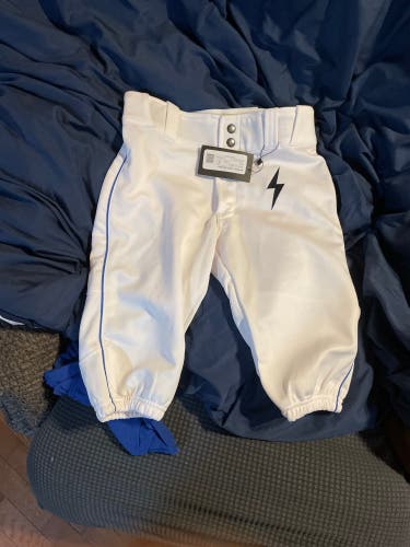 White Unisex Youth Game Pants (New)